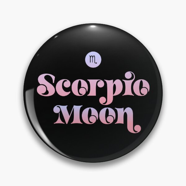 Item preview, SCORPIO MOON Colored Astrology Zodiac Sign and Symbol designed and sold by SClassWeirdos.