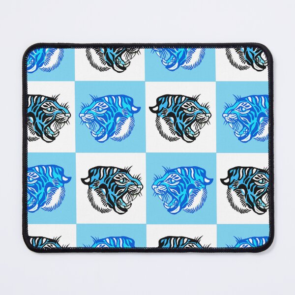 Item preview, Blue Tiger Check  designed and sold by ncbennett.