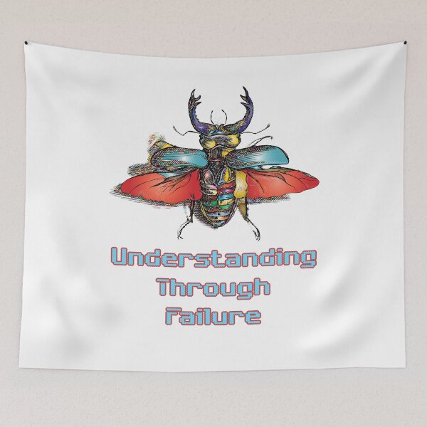 Item preview, 'Understanding Through Failure' Colored - Retro Design for T-shirts, mugs, phone cases and other accessories designed and sold by Ridiculam Toga.