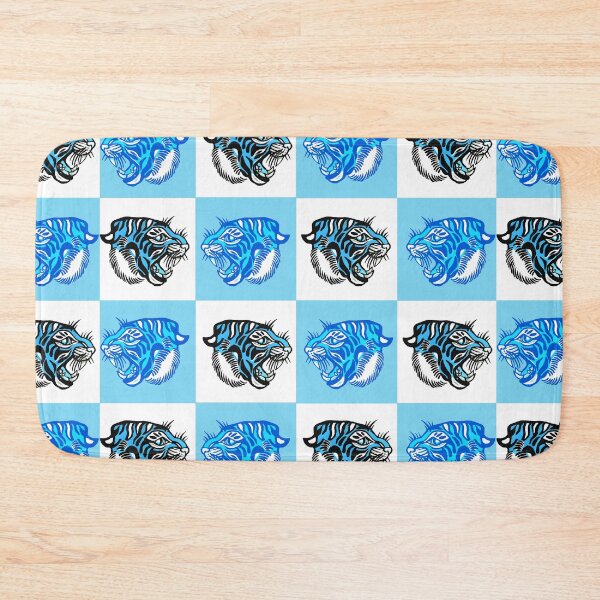 Item preview, Blue Tiger Check  designed and sold by ncbennett.