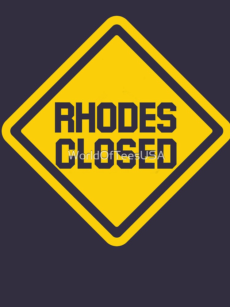 Rhodes Closed Construction Sign Pullover Hoodie