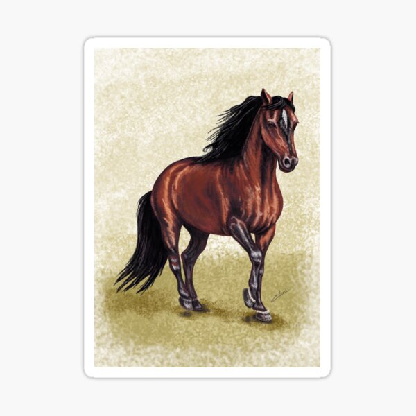 fine step horse Sticker