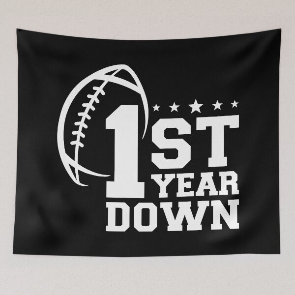 Item preview, 1st Year Down Football, Football Birthday gift | My First Football season designed and sold by GPODdesign.
