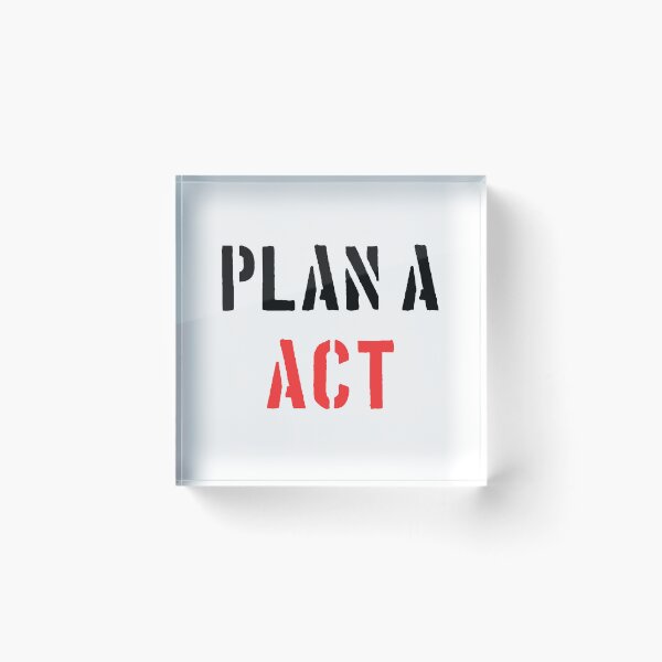 Item preview, Plan A - ACT - Red designed and sold by Hell-Prints.