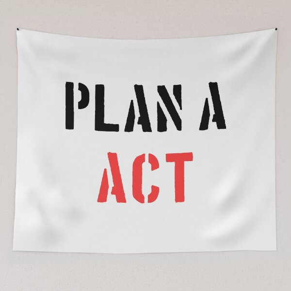 Item preview, Plan A - ACT - Red designed and sold by Hell-Prints.