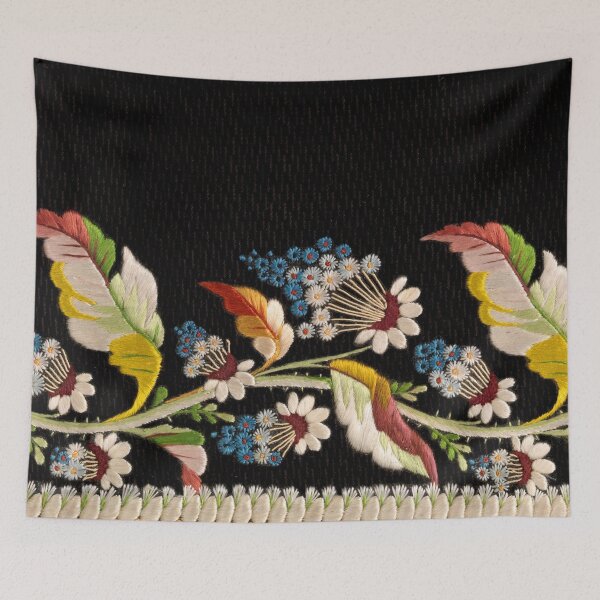 Item preview, vintage floral embroidery designed and sold by SpiritedArtwork.