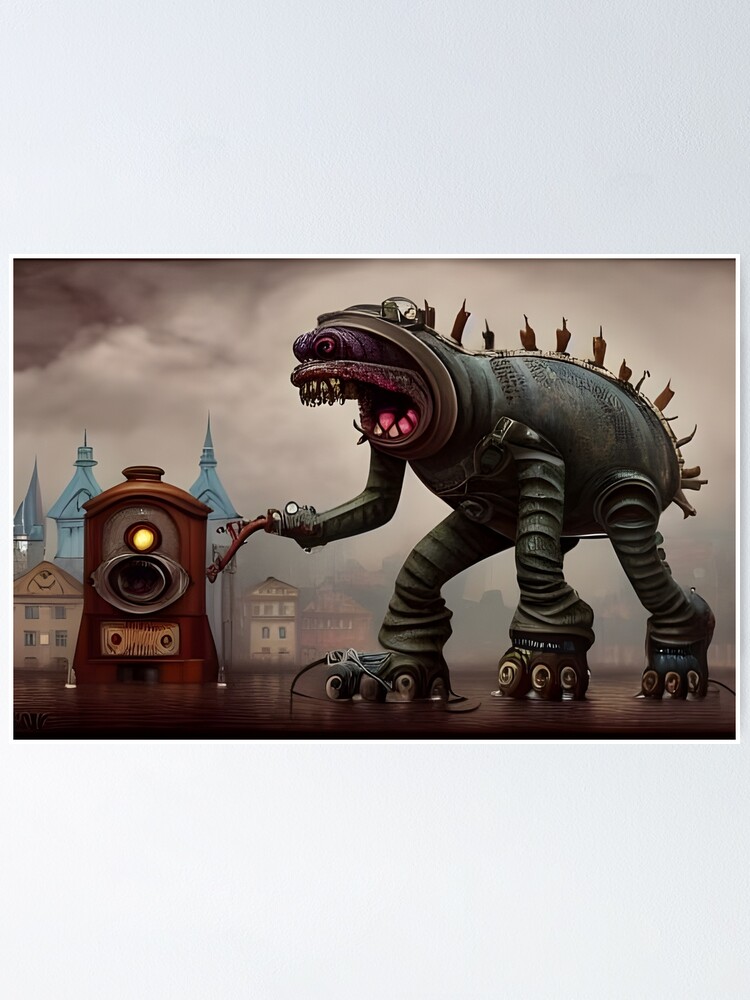 "Mechanical monster and mythical creature" Poster for Sale by