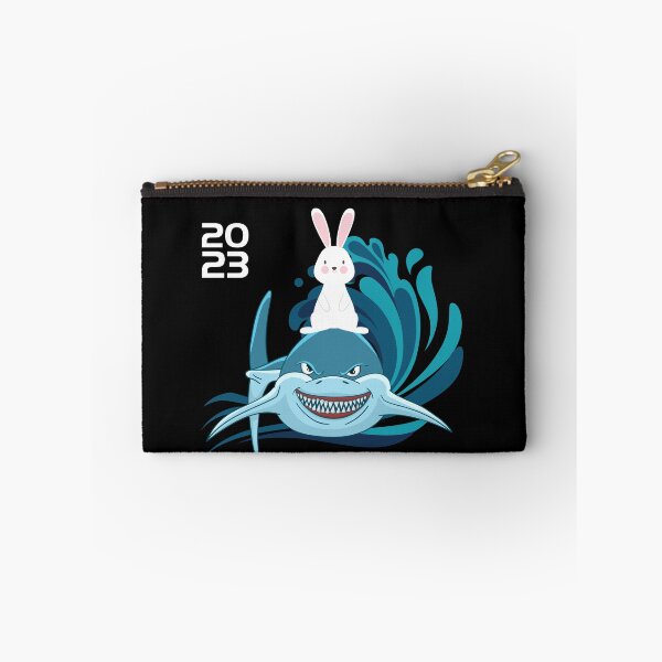 Item preview, Funny shark and rabbit friends year of the rabbit design designed and sold by reka88.