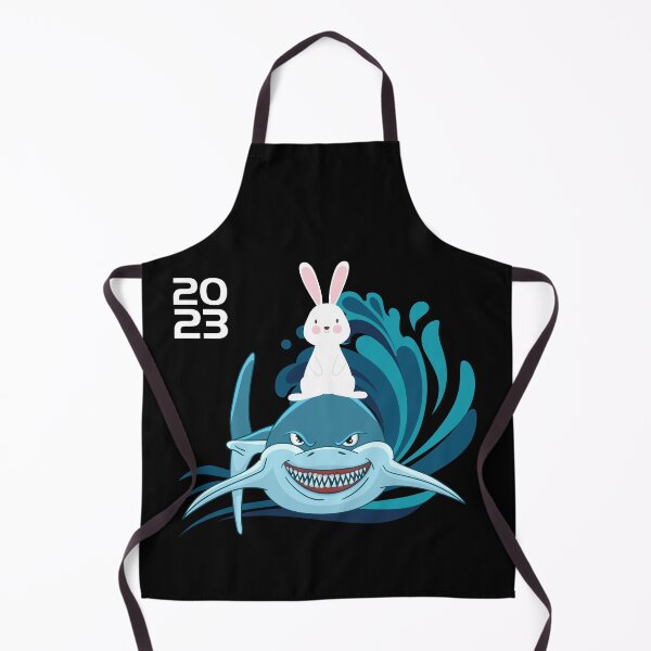 Item preview, Funny shark and rabbit friends year of the rabbit design designed and sold by reka88.