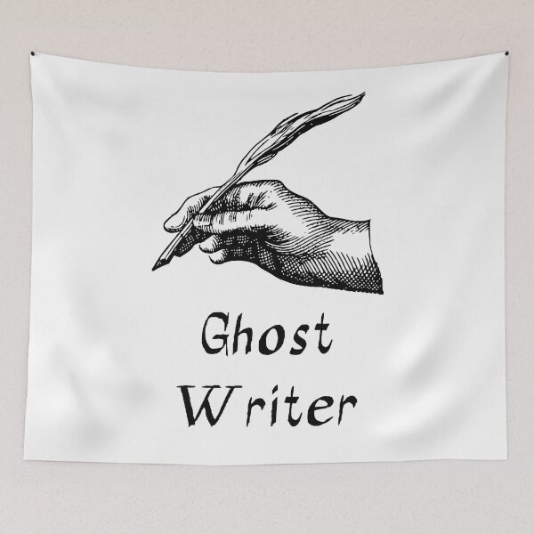 Item preview, 'Ghost Writer' Hand - Retro Illustration Design for T-shirts, mugs, phone cases and other accessories designed and sold by Ridiculam Toga.