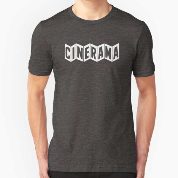 Cinerama (white vintage logo) Slim Fit T-Shirt