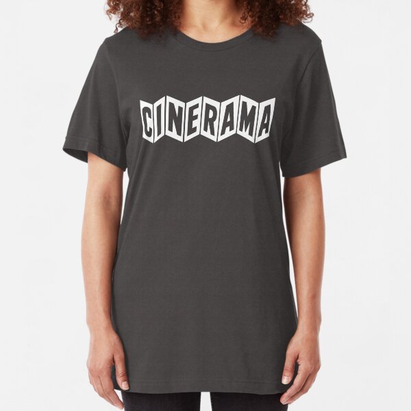 Cinerama (white vintage logo) Slim Fit T-Shirt