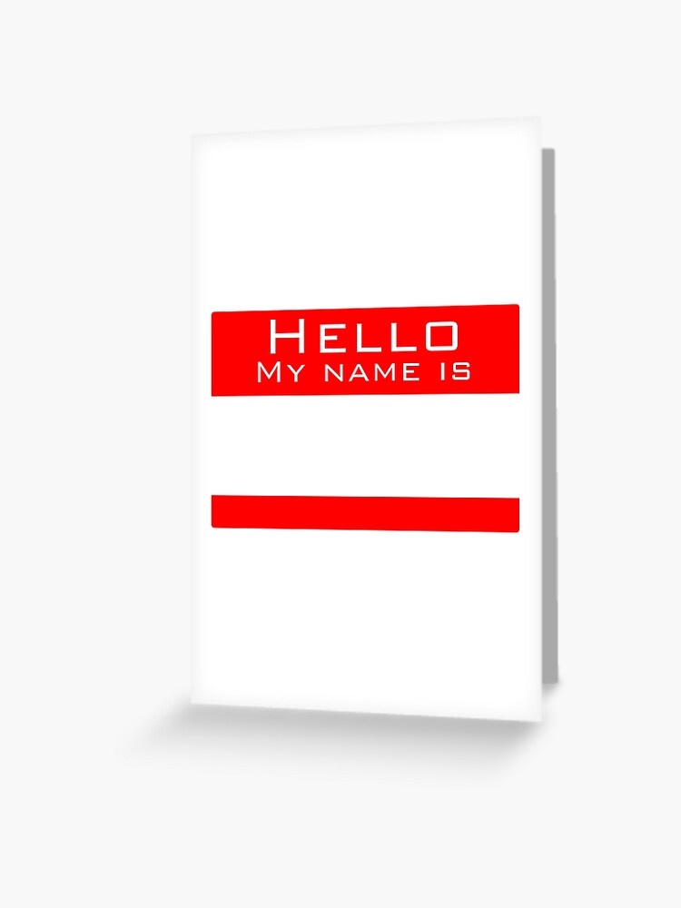 My name is Monica | Greeting Card
