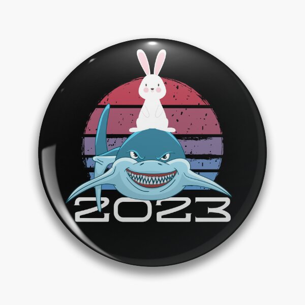 Item preview, Funny rabbit riding shark year of the rabbit design designed and sold by reka88.