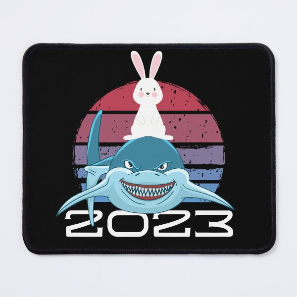 Item preview, Funny rabbit riding shark year of the rabbit design designed and sold by reka88.
