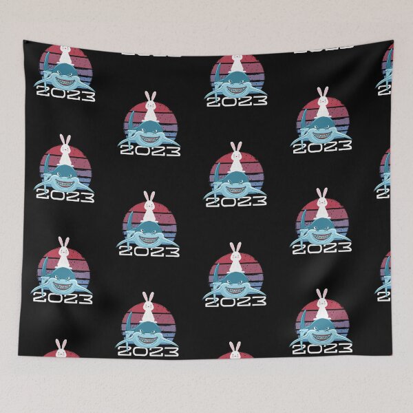 Item preview, Funny rabbit riding shark year of the rabbit design designed and sold by reka88.
