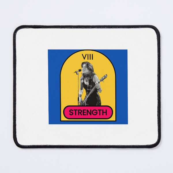 Item preview, Retro Celebrities Tarot Cards STRENGTH Suzie Quatro designed and sold by OmniRoseArt.