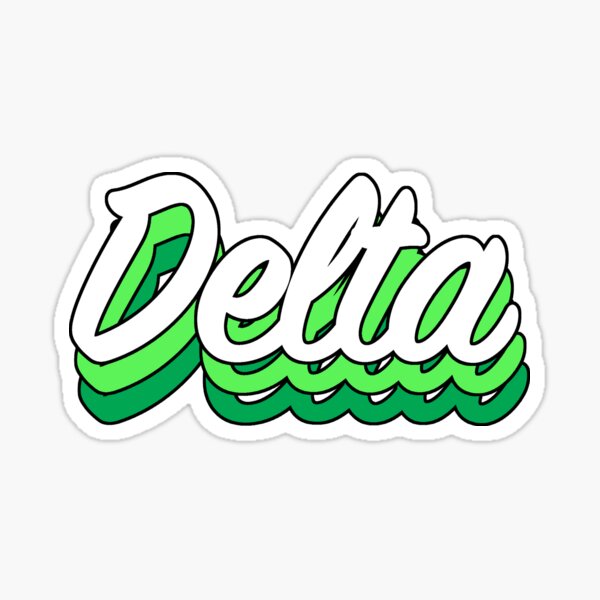Retro Delta Sticker