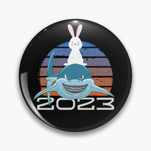 Item preview, Funny rabbit riding shark year of the rabbit design designed and sold by reka88.