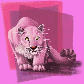 the pink business panther Art Print by nourbook