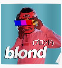 Frank Ocean Blond Helmet Logo Poster