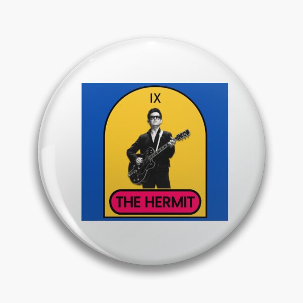 Item preview, Retro Celebrities Tarot Cards THE HERMIT Roy Orbison designed and sold by OmniRoseArt.