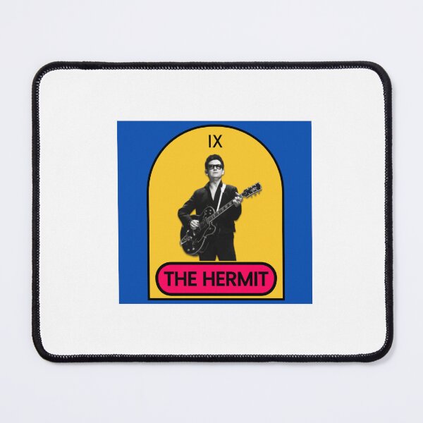 Item preview, Retro Celebrities Tarot Cards THE HERMIT Roy Orbison designed and sold by OmniRoseArt.