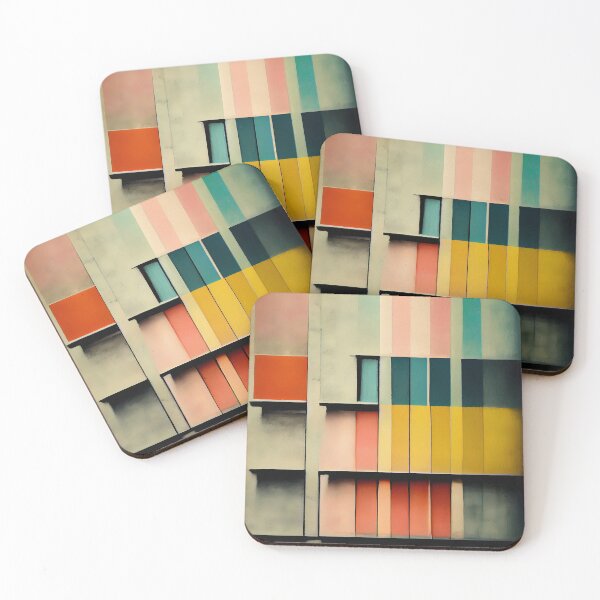 Item preview, Bauhaus Graphic Pastel Colors Illusion Pattern designed and sold by KOTOdesign.