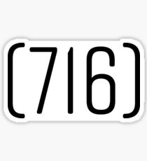 716 Area Code Sticker