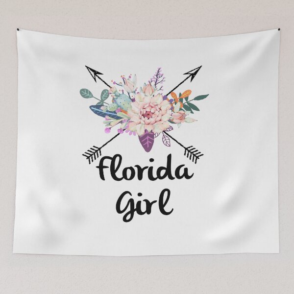Item preview, Florida Girl Cross Arrow Cactus Floral Wreath designed and sold by AZGuzmans.