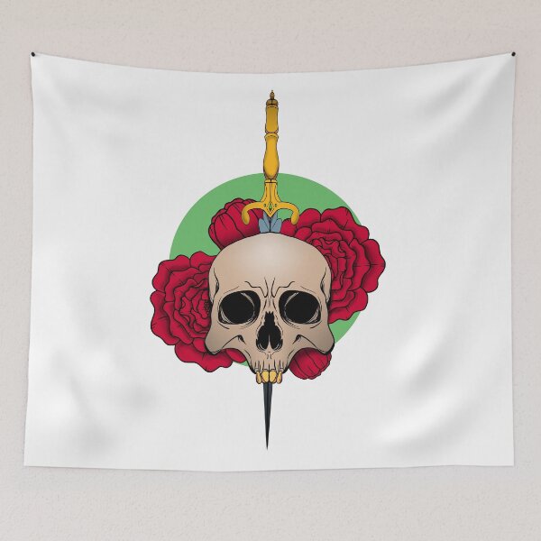 Aperçu de l'œuvre Skulls and Roses créée et vendue par PVSKI.