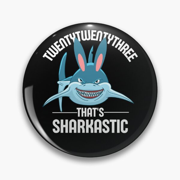 Item preview, That's sharkastic,Funny shark dressed as a rabbit designed and sold by reka88.