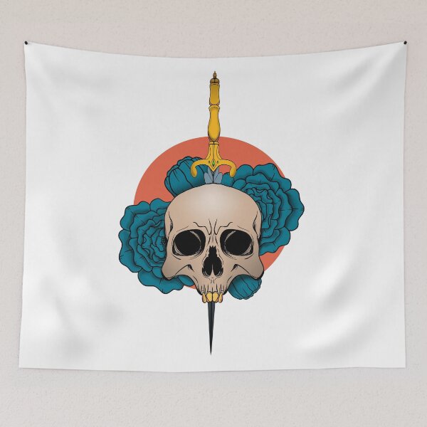 Aperçu de l'œuvre Skulls and Roses créée et vendue par PVSKI.