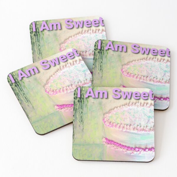 Item preview, Sweetie I Am Sweet Acrylic Painting On Canvas Print designed and sold by ClosLineDesigns.