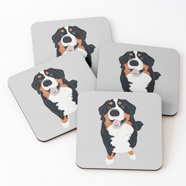 Item preview, Cute Bernese Mountain dog portrait designed and sold by rimkute.
