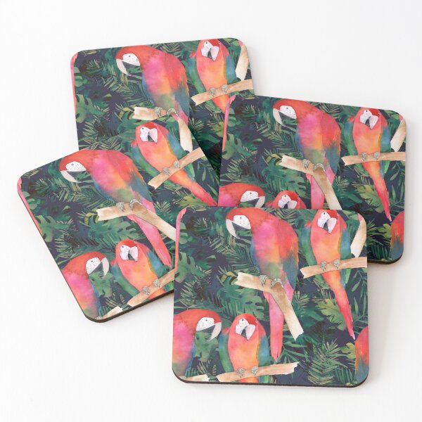 Item preview, Watercolor Parrots Pattern designed and sold by junkydotcom.