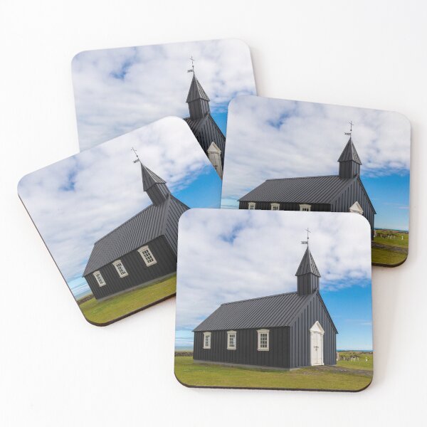 Item preview, The black budir church in Iceland designed and sold by pietrofoto.