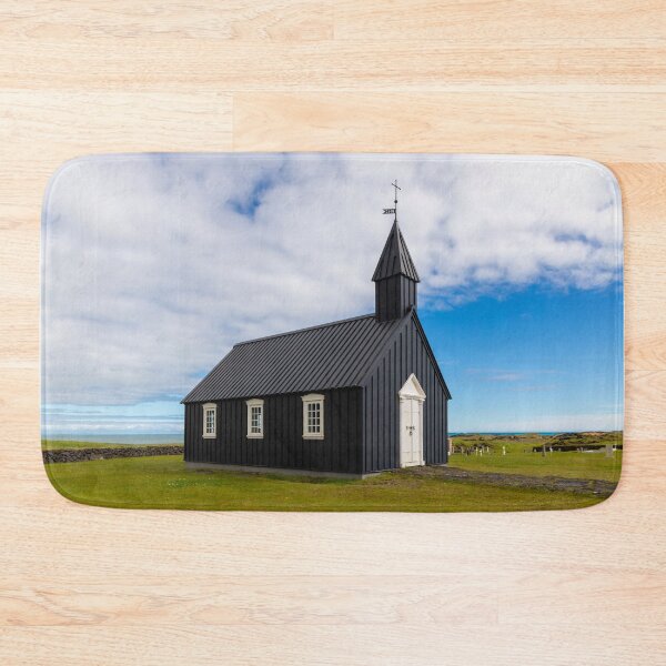 Item preview, The black budir church in Iceland designed and sold by pietrofoto.