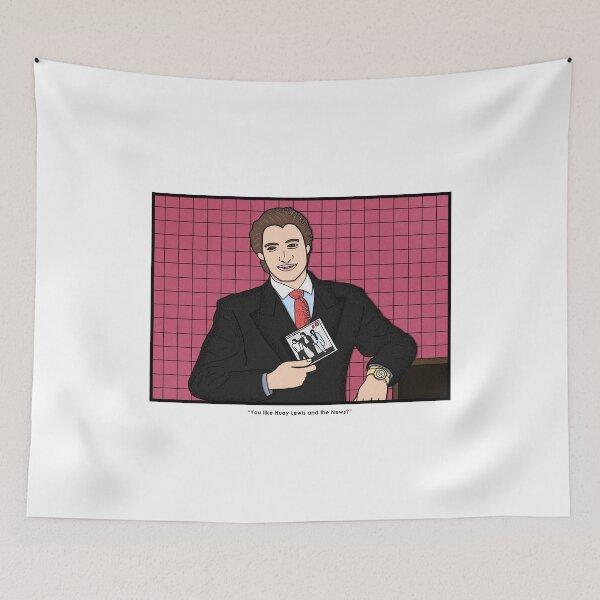 Artikelvorschau, Patrick Bateman American Psycho (Du magst Huey Lewis and the News?) entworfen und verkauft von Cayden Colias.
