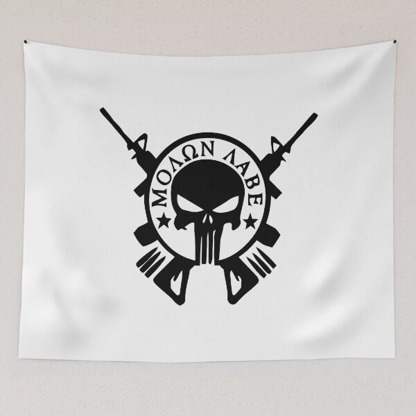 Item preview, Molon labe logo brown head  designed and sold by CarolinClark.
