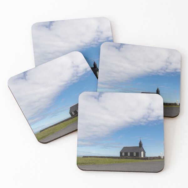 Item preview, The Budir  black church in Iceland designed and sold by pietrofoto.