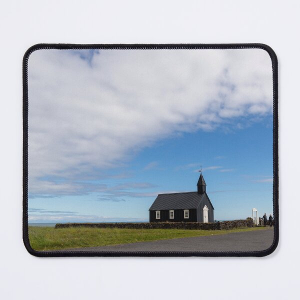 Item preview, The Budir black church in Iceland designed and sold by pietrofoto.