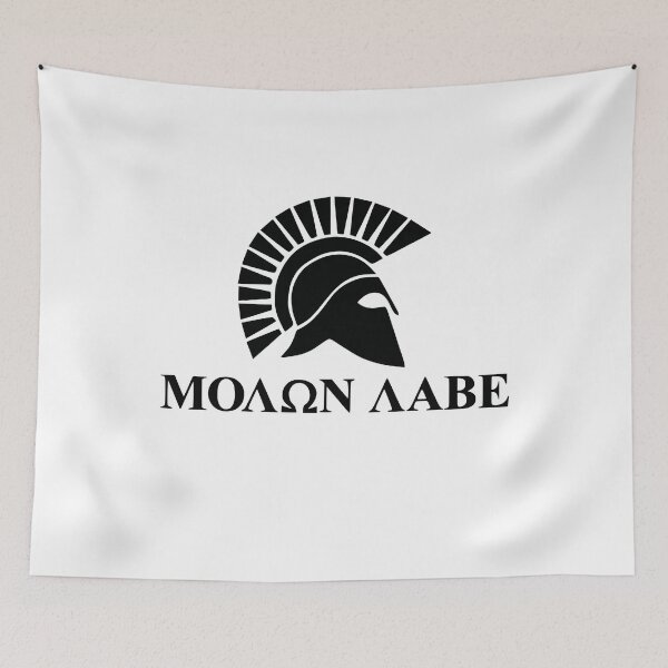 Item preview, Molon labe face designed and sold by CarolinClark.