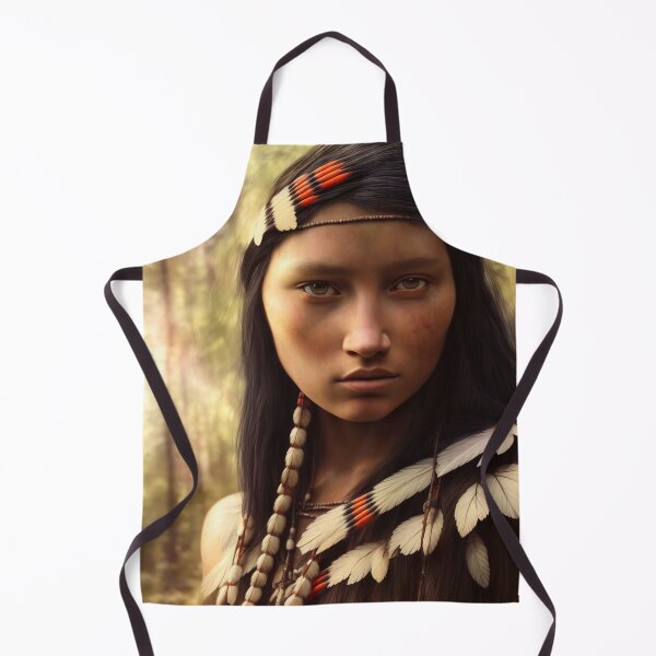 Item preview, Native American Maiden Original Digital Art Design designed and sold by ChorkiePawPress.