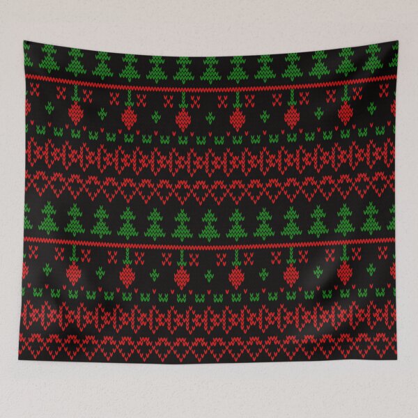 Item preview, 3 Knitted Christmas pattern in retro style pattern designed and sold by fuzzyfox.