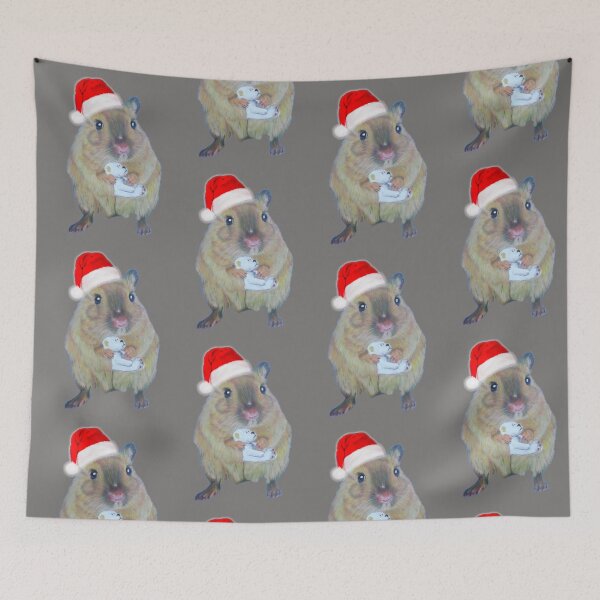 Item preview, Rat cute animal Christmas hat designed and sold by Julieford.