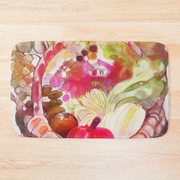 Item preview, Colorful fruits and vegetables in a basket designed and sold by AnnArtshock.