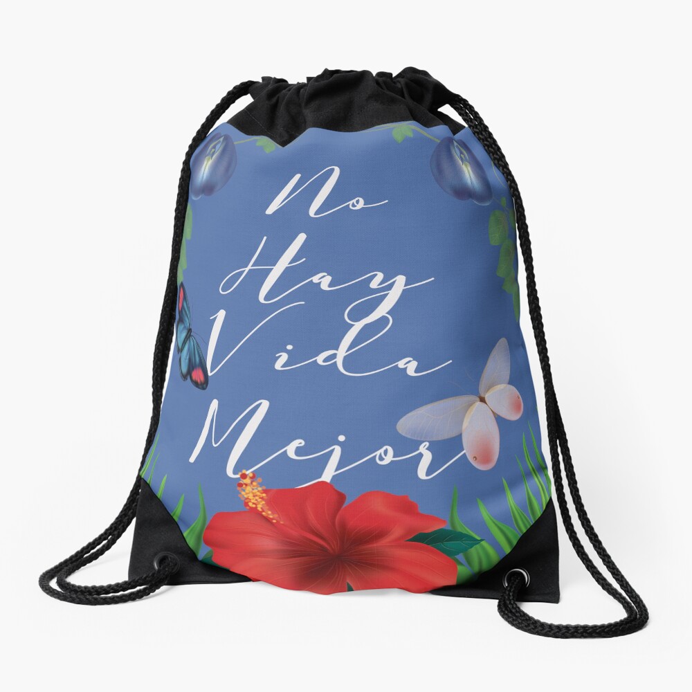 "No hay vida mejor Spanish JW Best Life Ever" Drawstring Bag for Sale