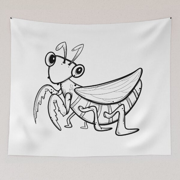 Item preview, cute praying mantis  designed and sold by tanakax3.