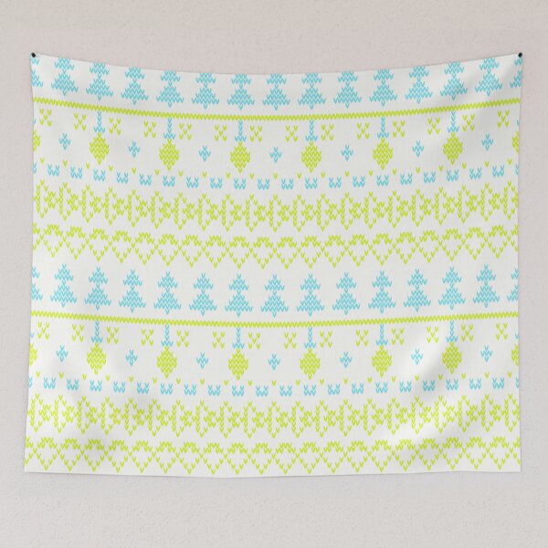 Item preview, Knitted Christmas pattern in retro style pattern designed and sold by fuzzyfox.